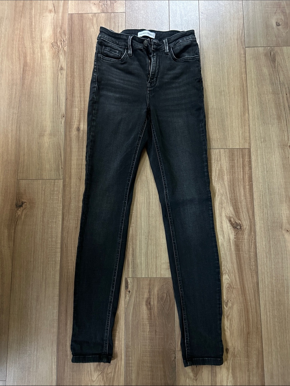 Black High-Rise Skinny Jeans - Unknown Brand